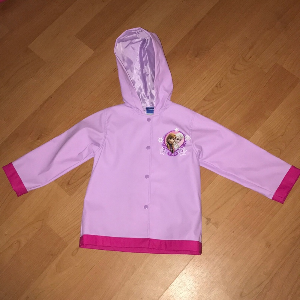 Toddler Girls - Frozen Hooded Rain Coat